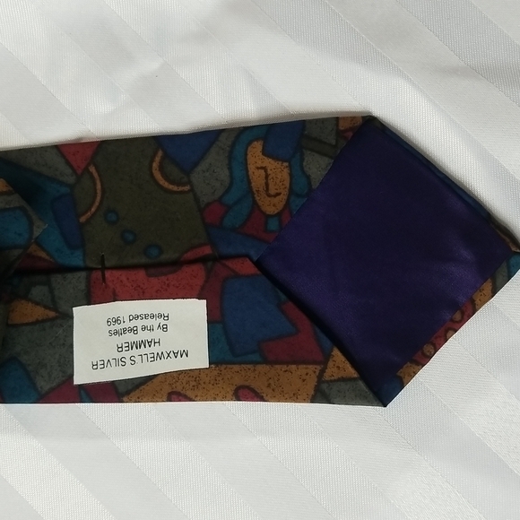 THE BEATLES TIE" MAXWELL SILVER HAMMER" BY APPLE CORPS - Picture 3 of 8